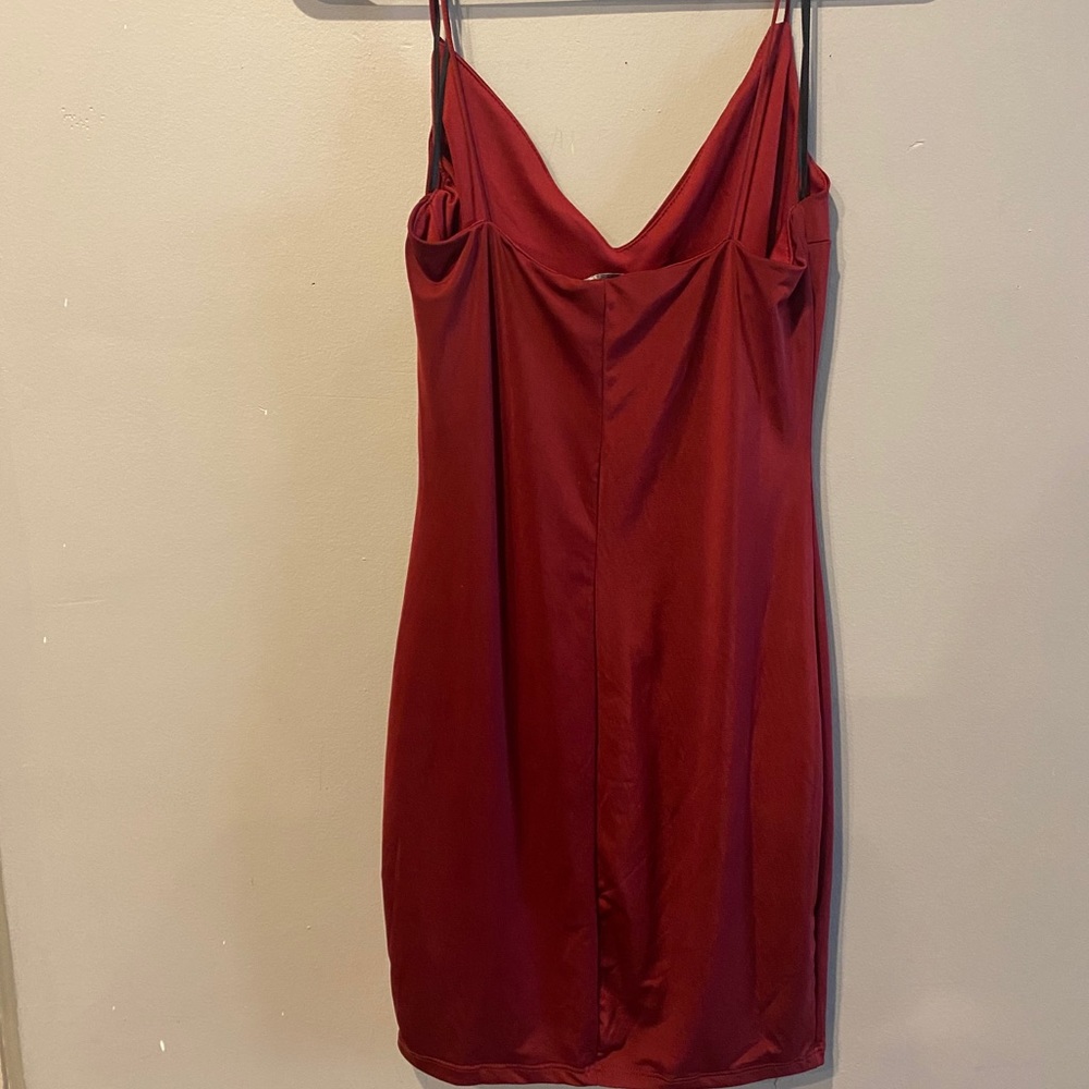 Burgundy Mini Dress
